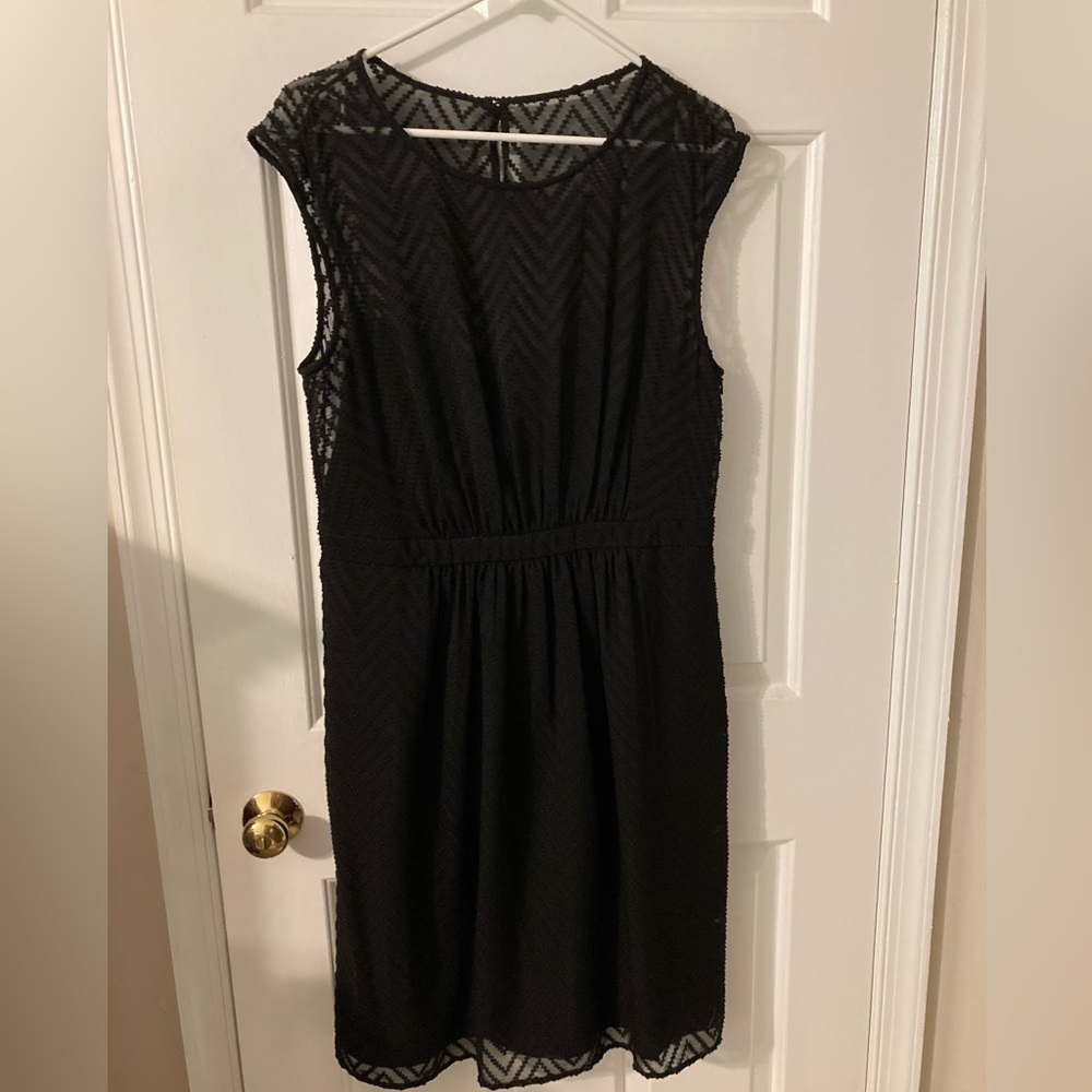 J Crew Elegant Black Sleeveless Dress sz 14T